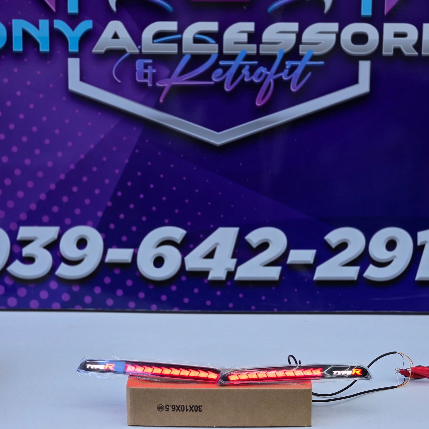 Honda Civic 11th gen 2022+ rear bumper LED DRL reflectors sequential