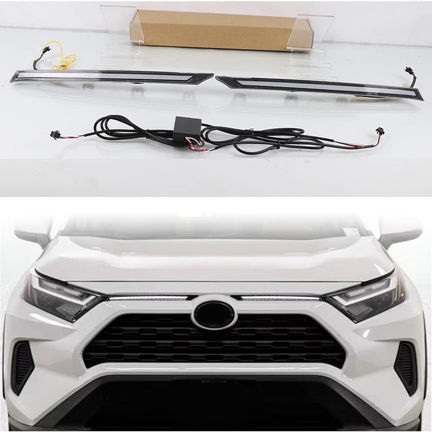 Toyota Rav4 2019-2021 front grille LED DRL w/ turn signal