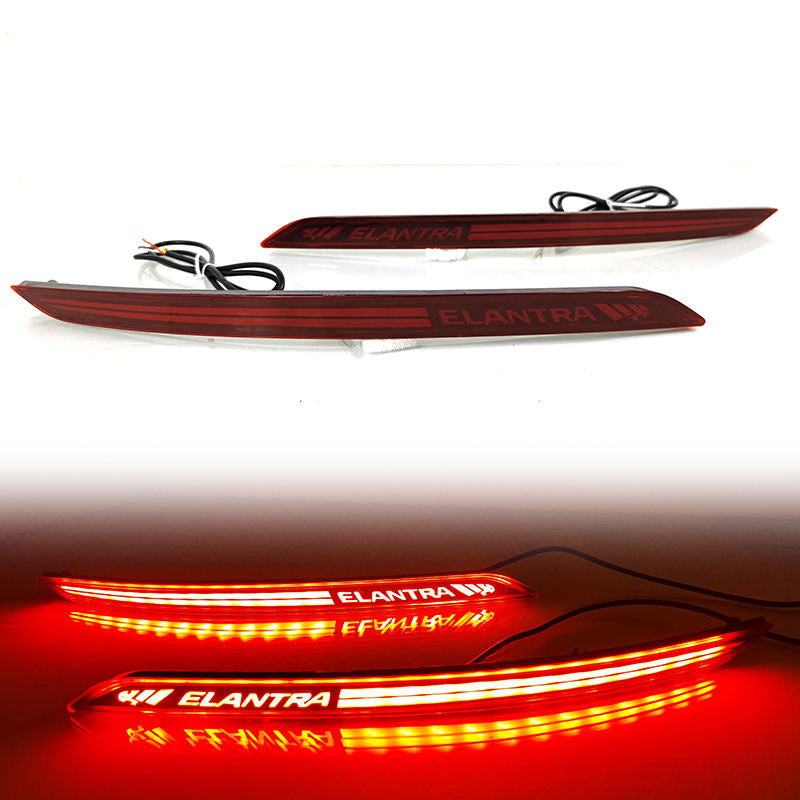 Hyundai Elantra 2016-18 rear bumper LED reflector