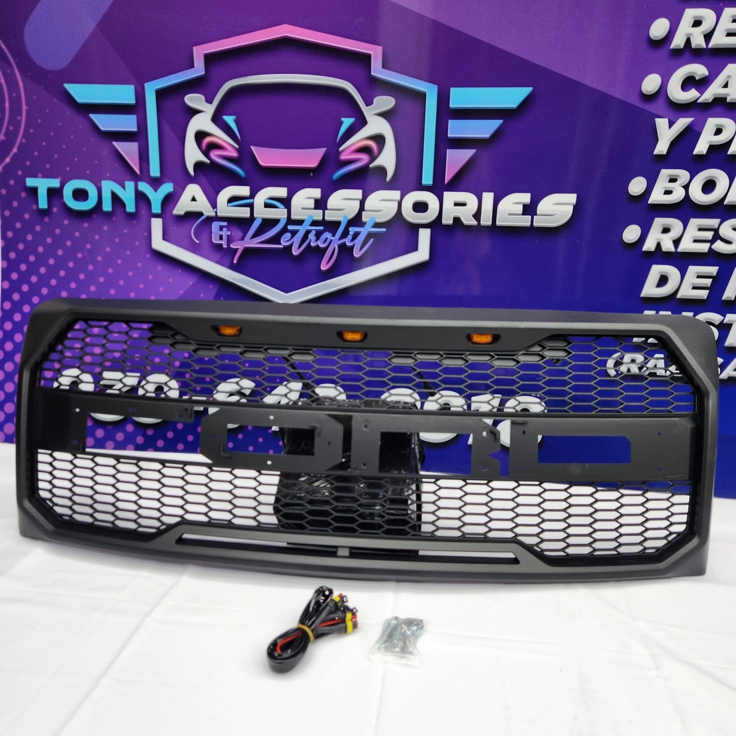 Ford F150 2009-14 front grille(Raptor style) w/lights