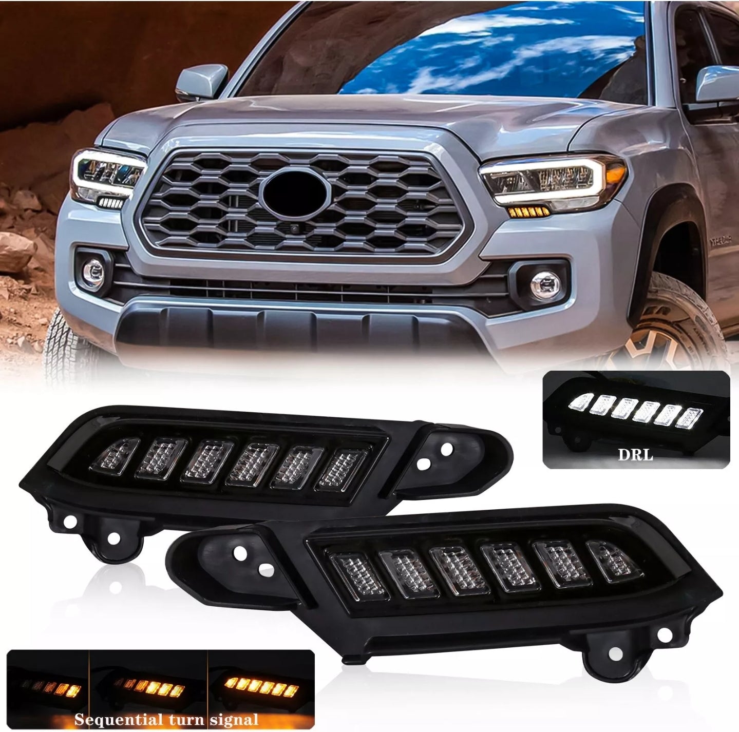Toyota Tacoma 2016-23 LED DRL switchback