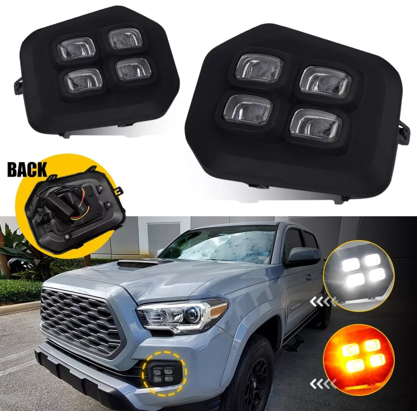 4-eyes Foglight cover for Tacoma 2016-23