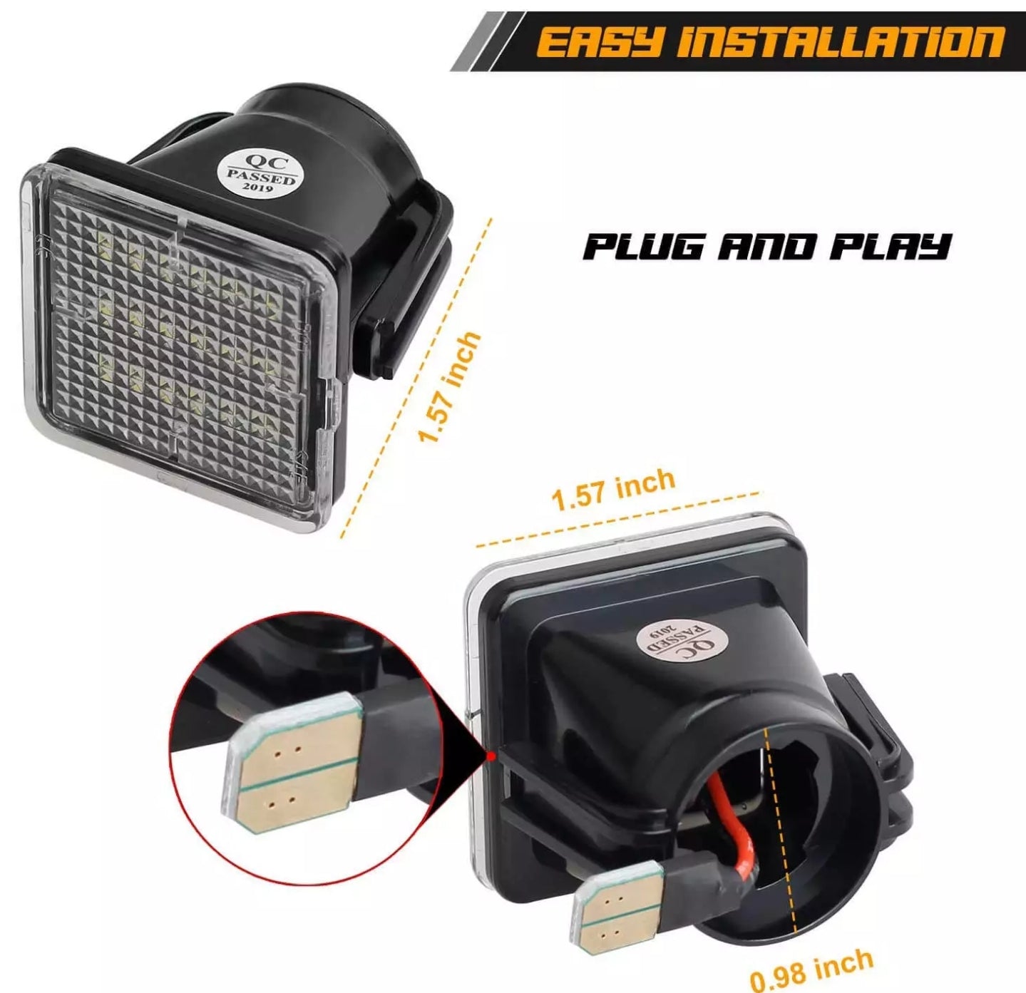 License plate LED light for Tacoma 16-23 & Tundra 14-19