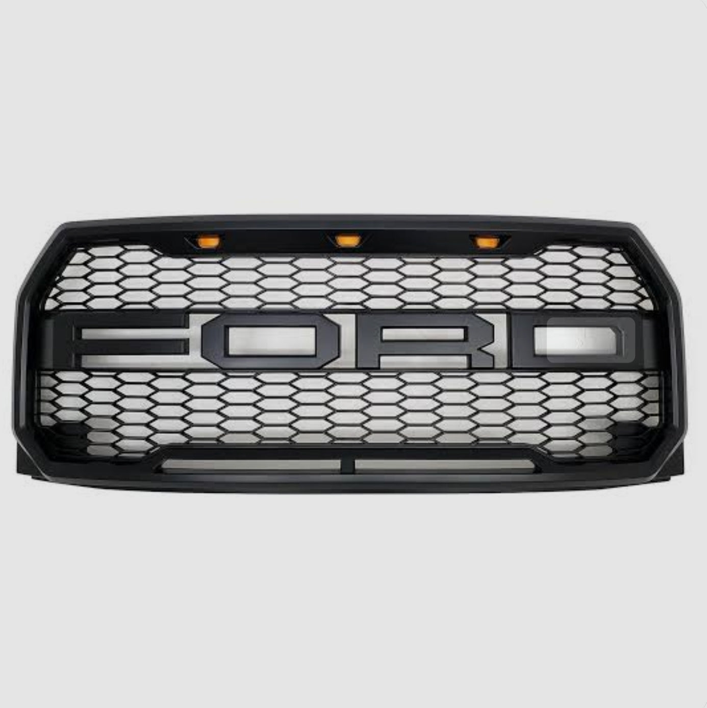 Ford F150 2015-17 front grille(Raptor style) w/lights