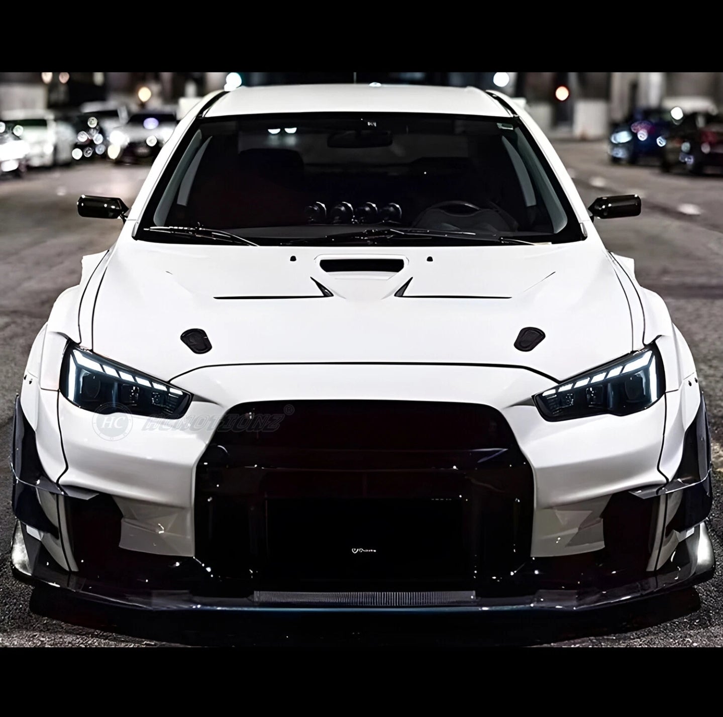 Mitsubishi Lancer 08-17 headlights (AUDI A4 STYLE)