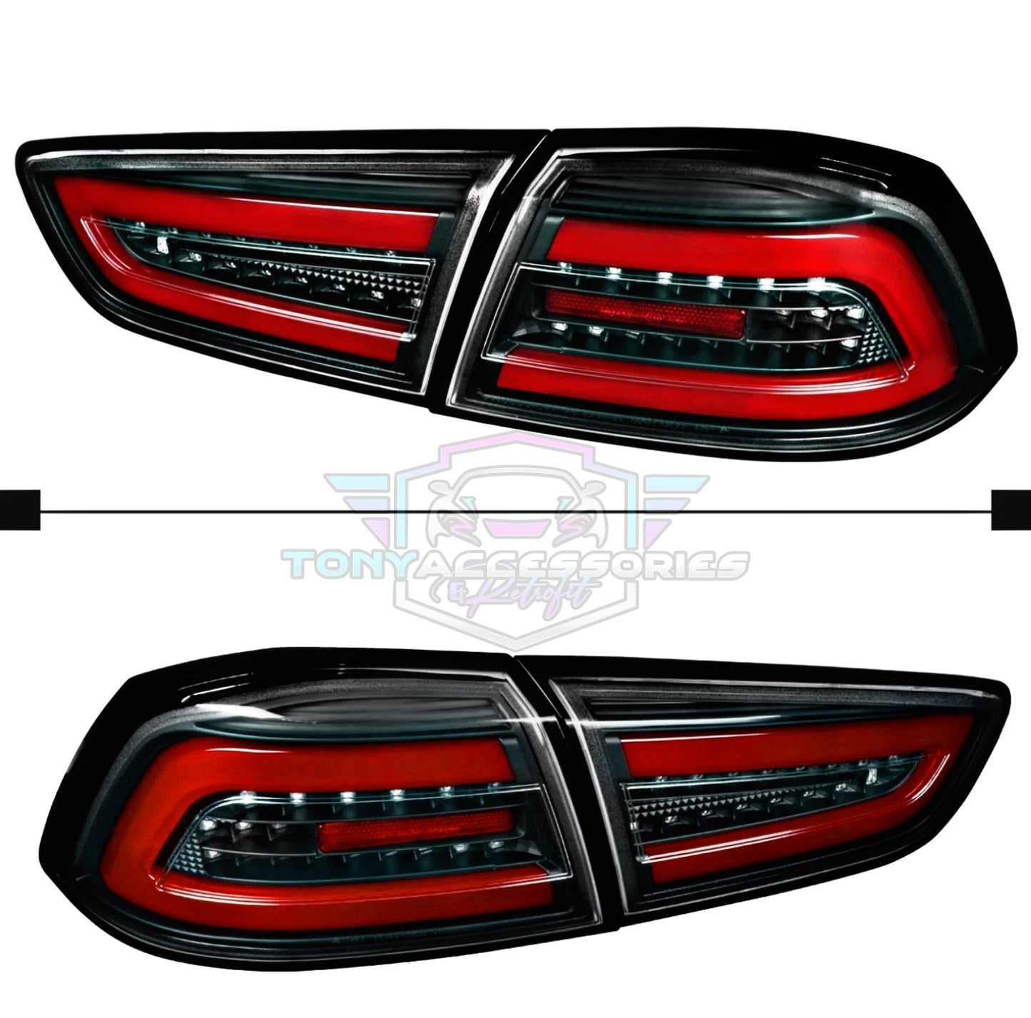 Mitsubishi Lancer 2008-2017 taillights (Spec-D style)