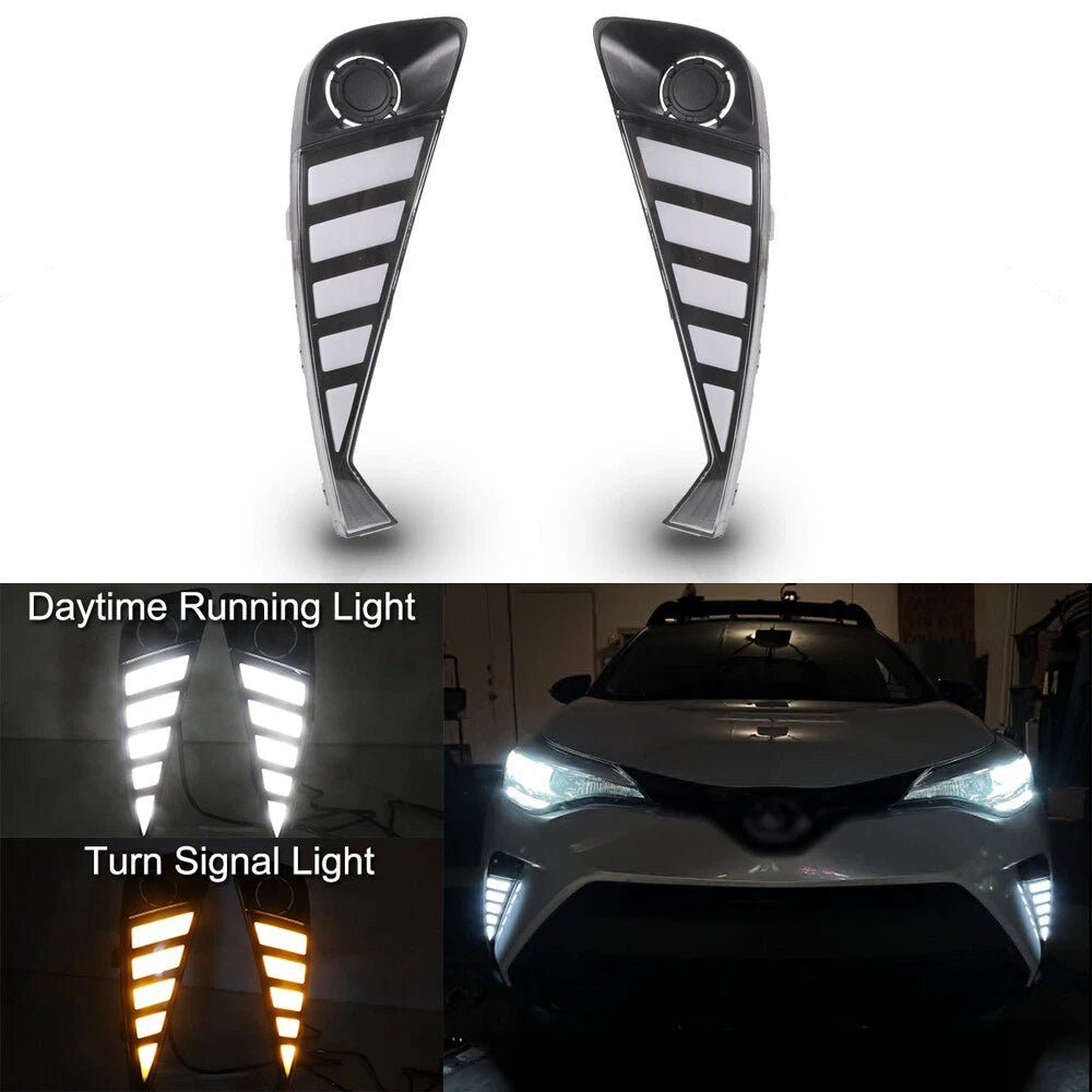 Toyota CH-R 2020+ fog light kit with LED DRL & turn signal