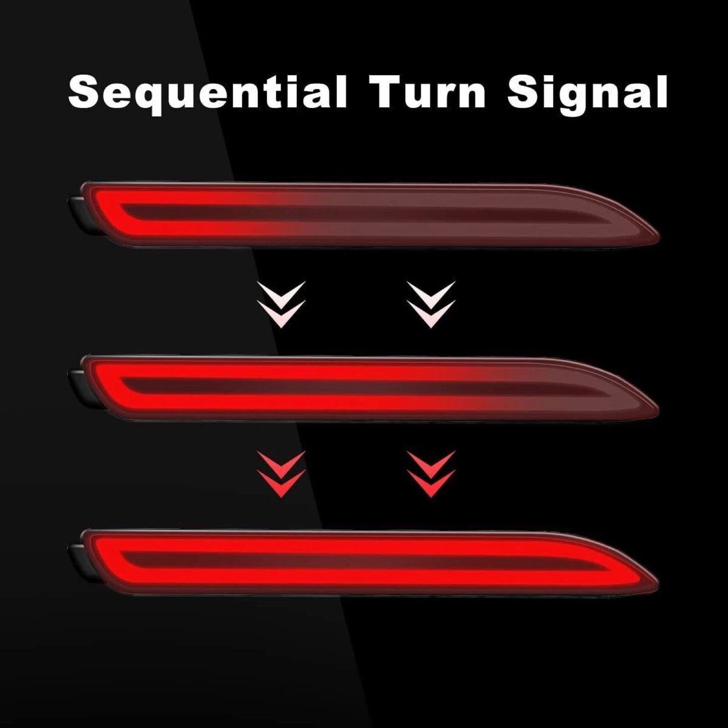 LED DRL sequential reflector for Toyota Venza/Camry/Sienna & more