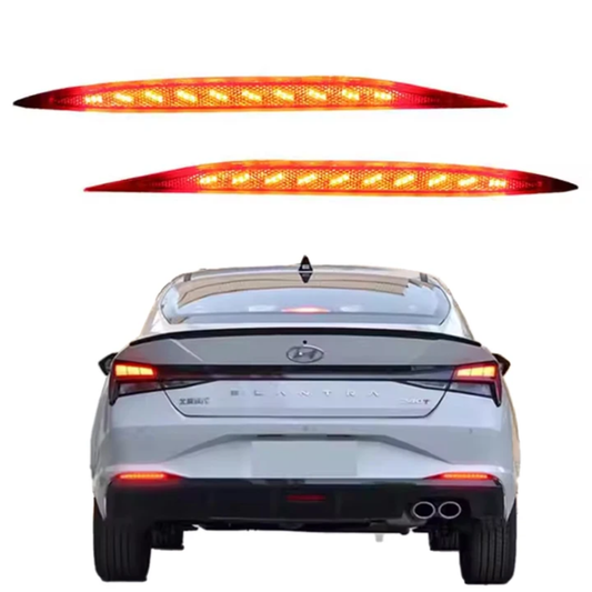 Hyundai Elantra 2021-2023 rear bumper LED DRL reflector
