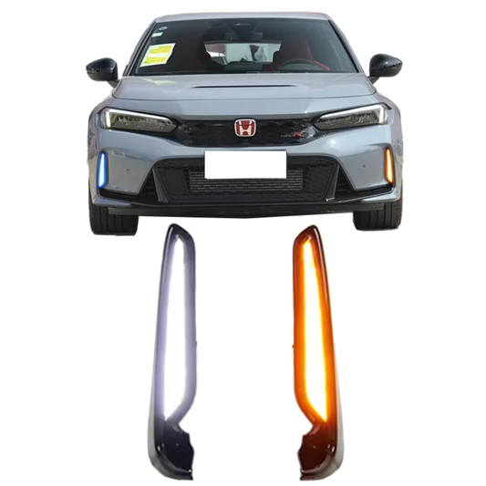 Honda Civic Type R 2023+ front bumper LED DRL w/ turn signal