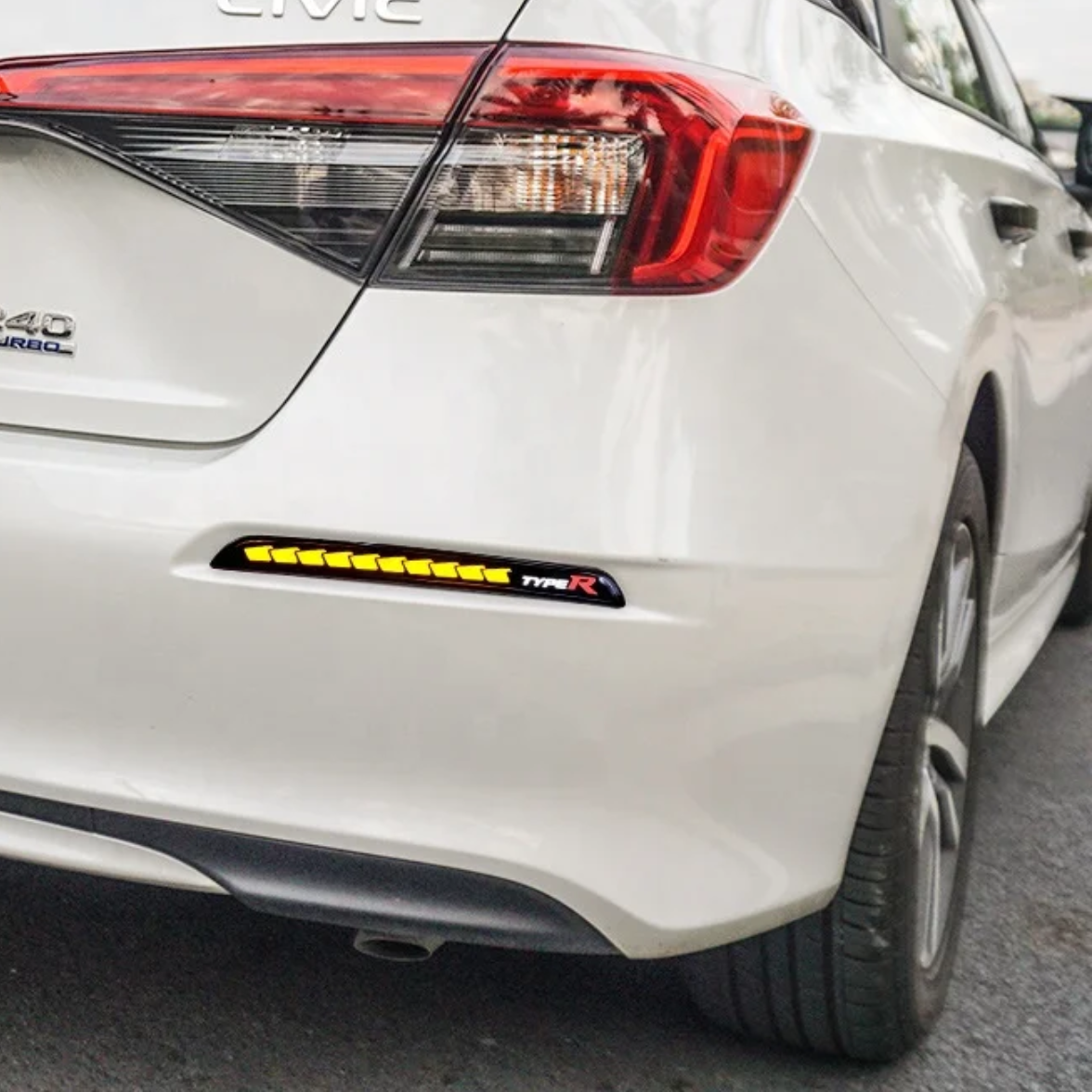 Honda Civic 11th gen 2022+  rear bumper LED DRL reflectors sequential