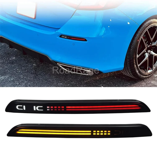 Honda Civic 2022+ 11th gen rear bumper LED DRL reflector