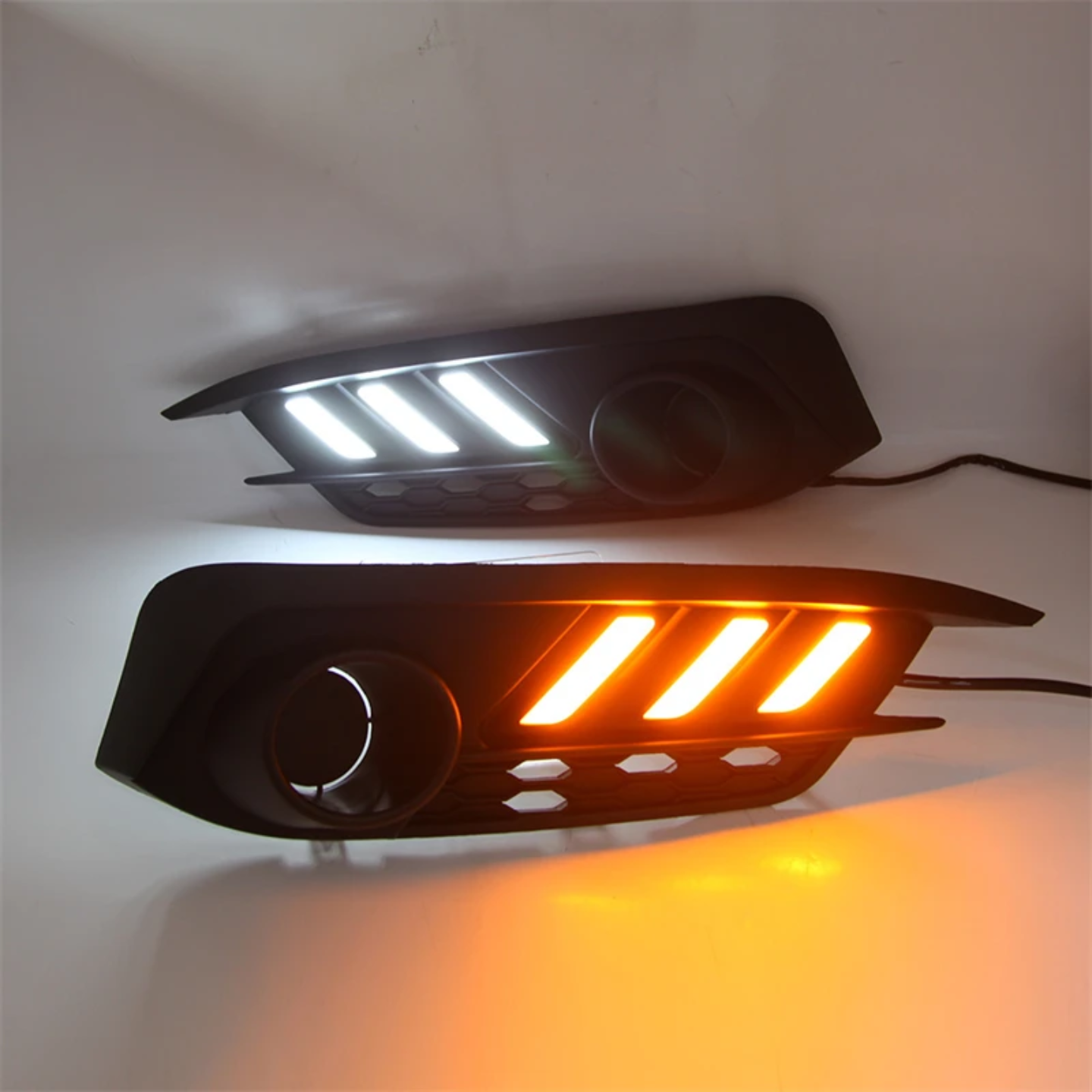 Honda Civic 10th gen 2016-2021 Sedan front LED DRL fog light cover w/ turn signal