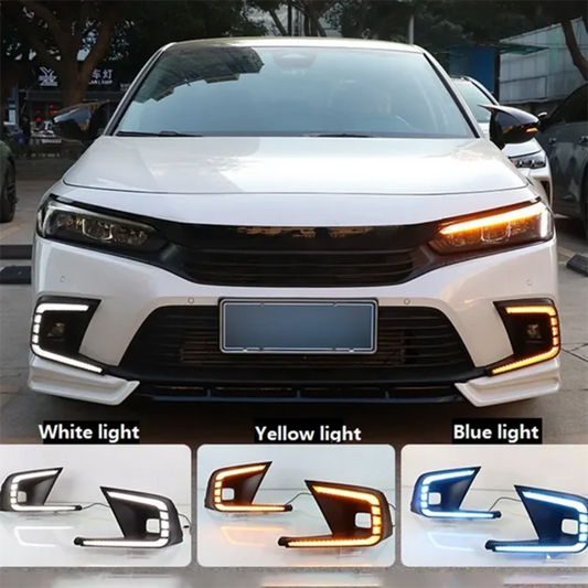 Honda Civic 11th gen 2022+ LED DRL foglight kit (C shaped)