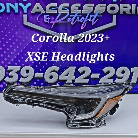 Toyota Corolla 2023+ XSE/SE style headlights