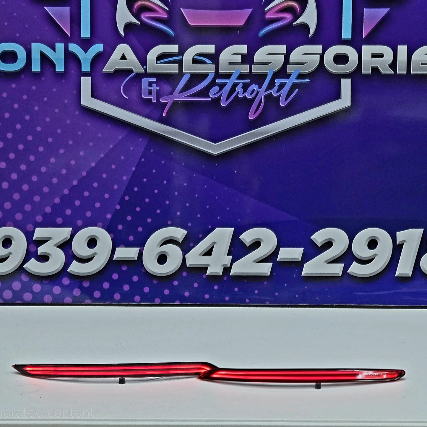Hyundai Elantra 2016-18 rear bumper LED reflector