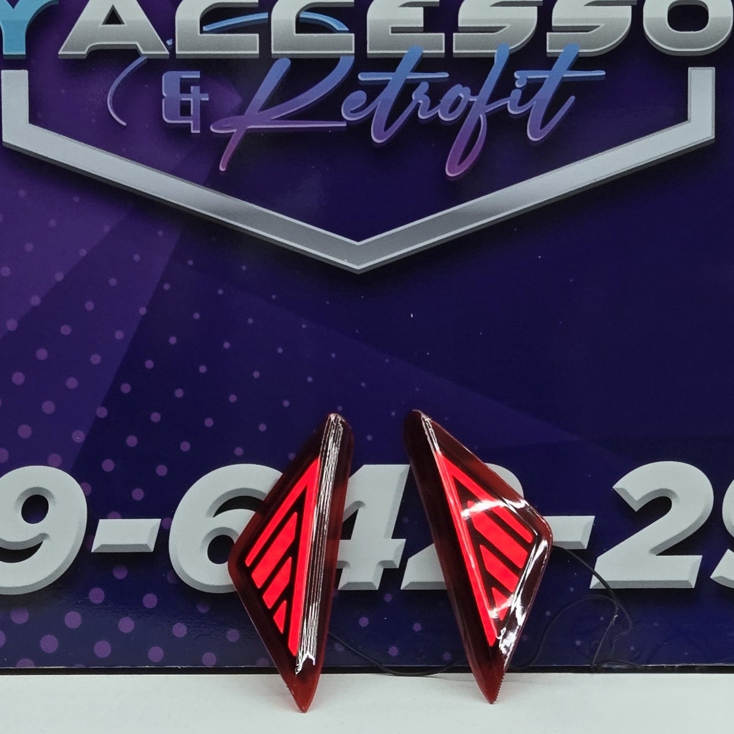Toyota CH-R 2016+ rear bumper LED DRL reflector