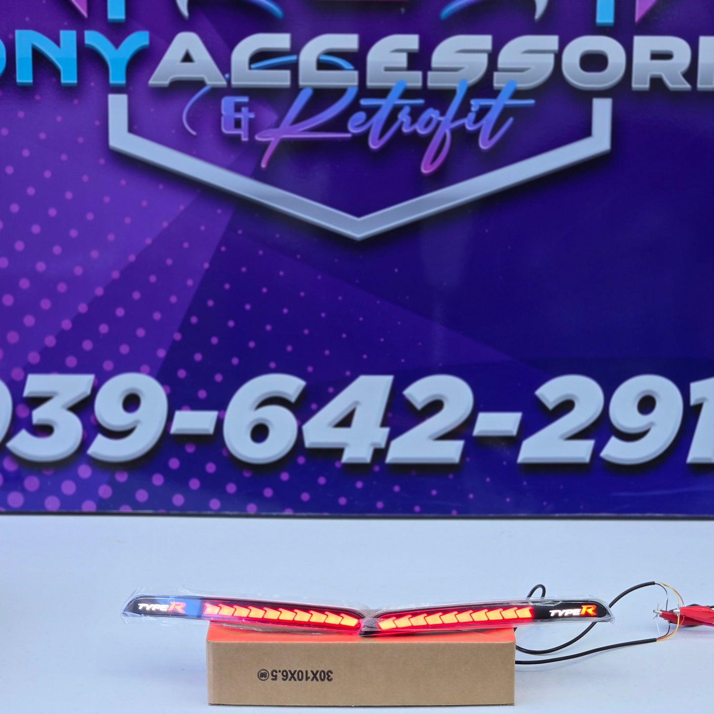 Honda Civic 11th gen 2022+  rear bumper LED DRL reflectors sequential