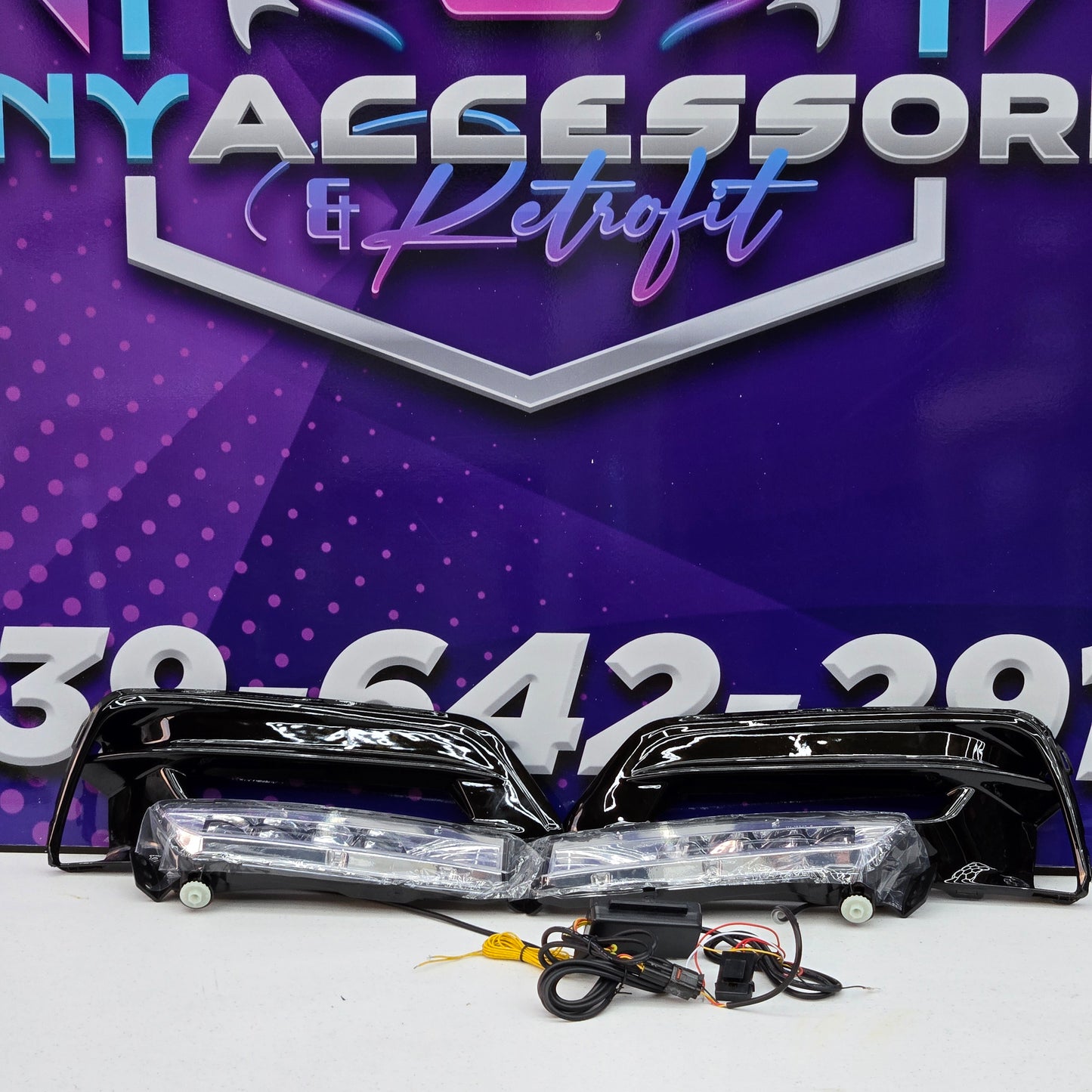 Honda Accord 2018-2020 front bumper LED projector fog light kit