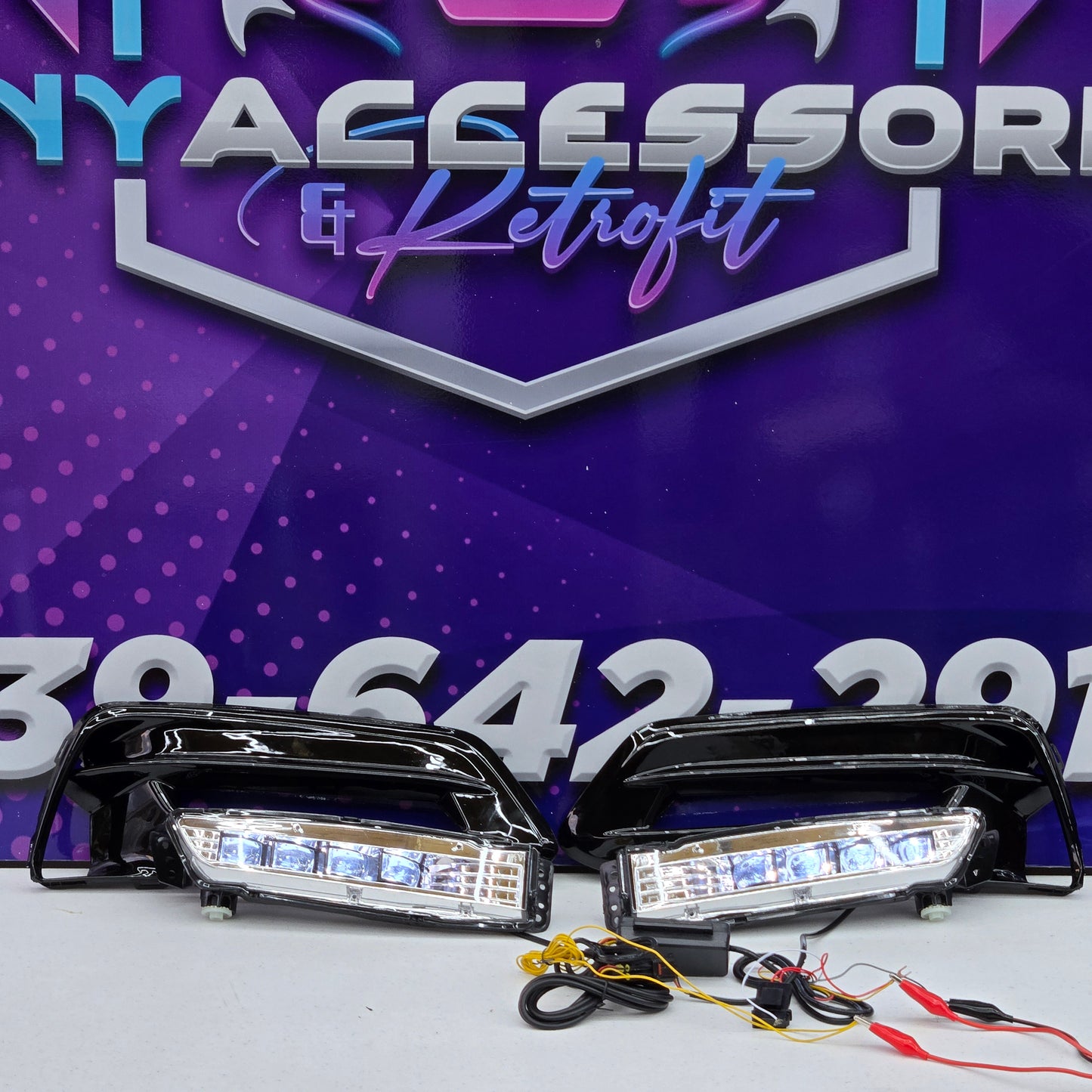 Honda Accord 2018-2020 front bumper LED projector fog light kit