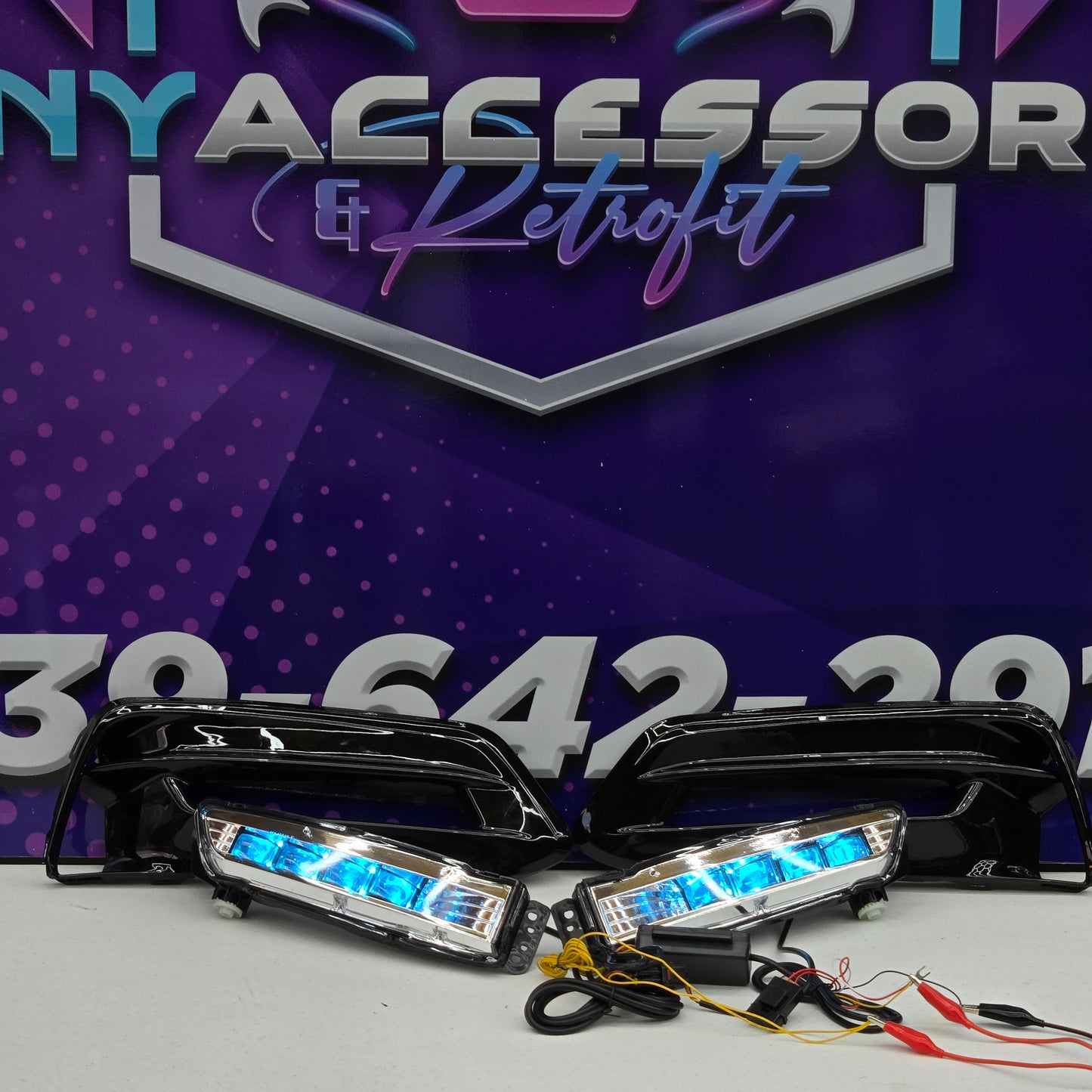 Honda Accord 2018-2020 front bumper LED projector fog light kit