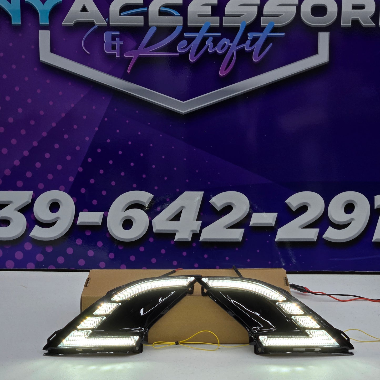 Honda Accord 2023+ LED DRL fog light covers w/ turn signal