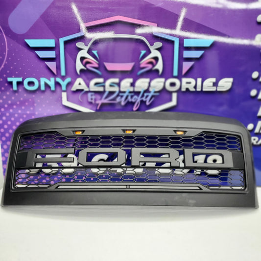 Ford F250/F350 2008-2010 front grille (Raptor Style) w/ lights