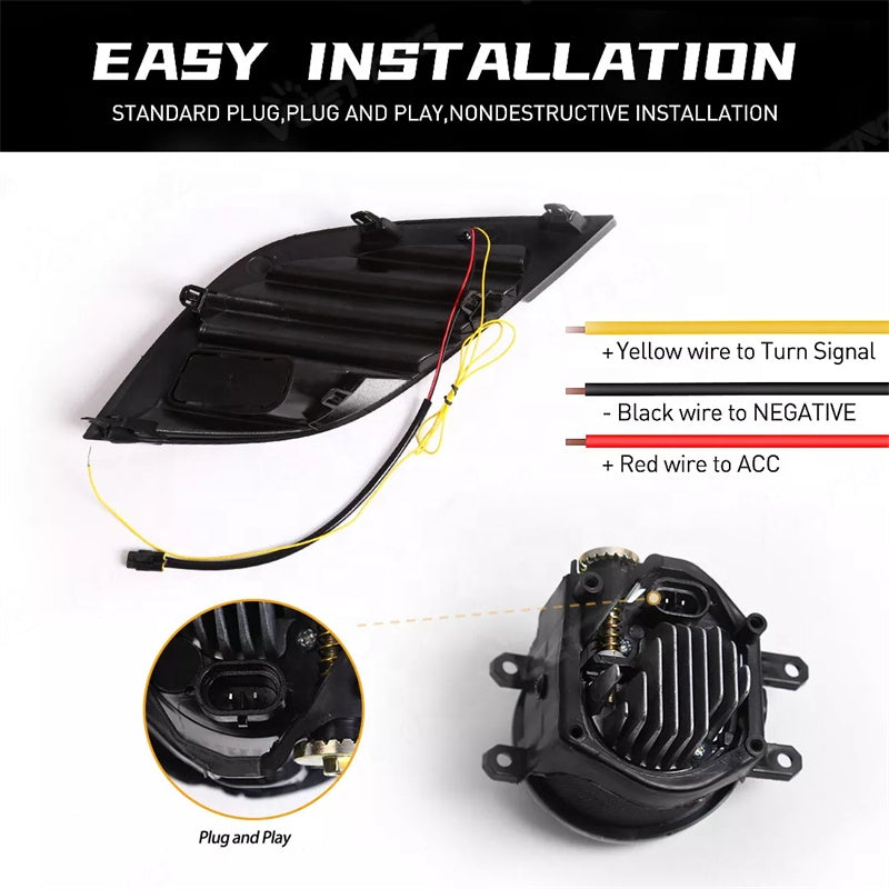 Toyota Camry 2018-2020 SE/ XSE DRL LED fog light kit