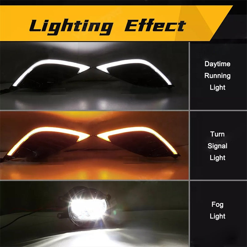 Toyota Camry 2018-2020 SE/ XSE DRL LED fog light kit