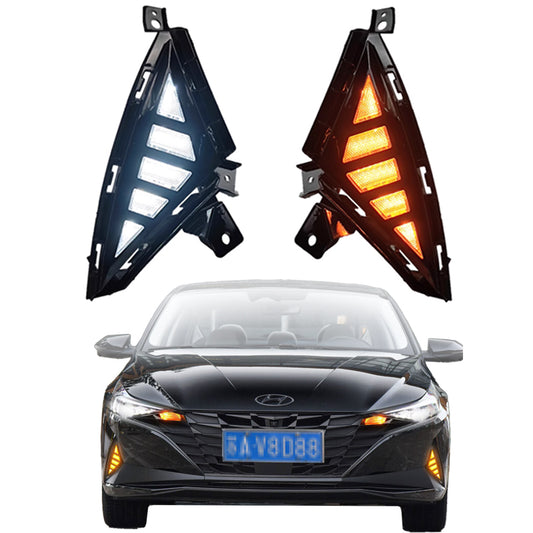Hyundai Elantra 2021-23 LED Fog DRL w/ turn signal