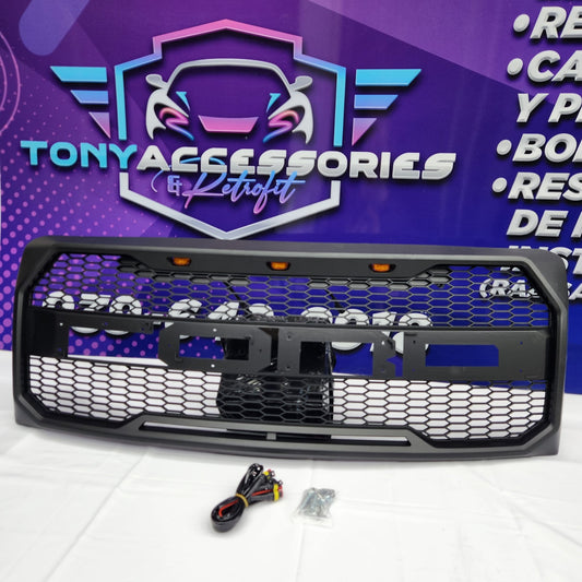 Ford F150 2009-14 front grille(Raptor style) w/lights