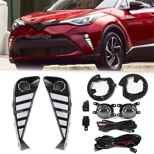 Toyota CH-R 2020+ fog light kit with LED DRL & turn signal