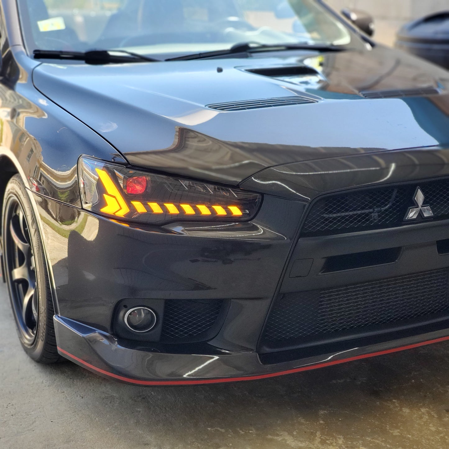 Mitsubishi Lancer/Evo-X/Ralliart 2008-17 headlights (Audi RS5 style)