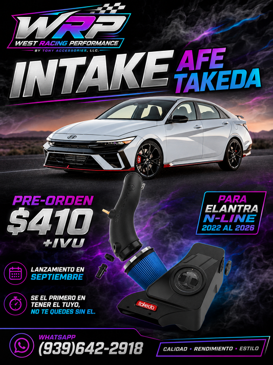 Pre-orden Intake AFE TAKEDA para Elantra Nline 22 al 26 (LEER DESCRIPCIÓN)