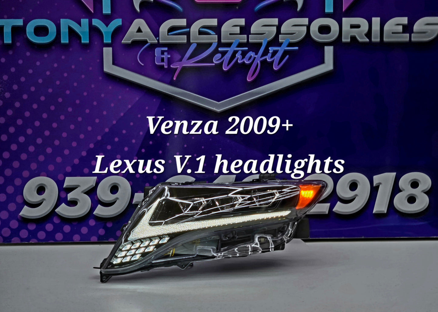 Toyota Venza 08-15 Headlights (Lexus style V1)