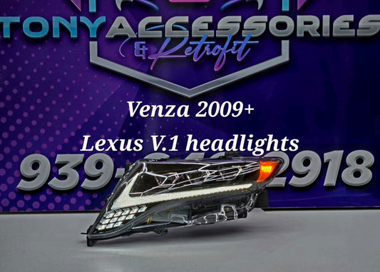 Toyota Venza 08-15 Headlights (Lexus style V1)