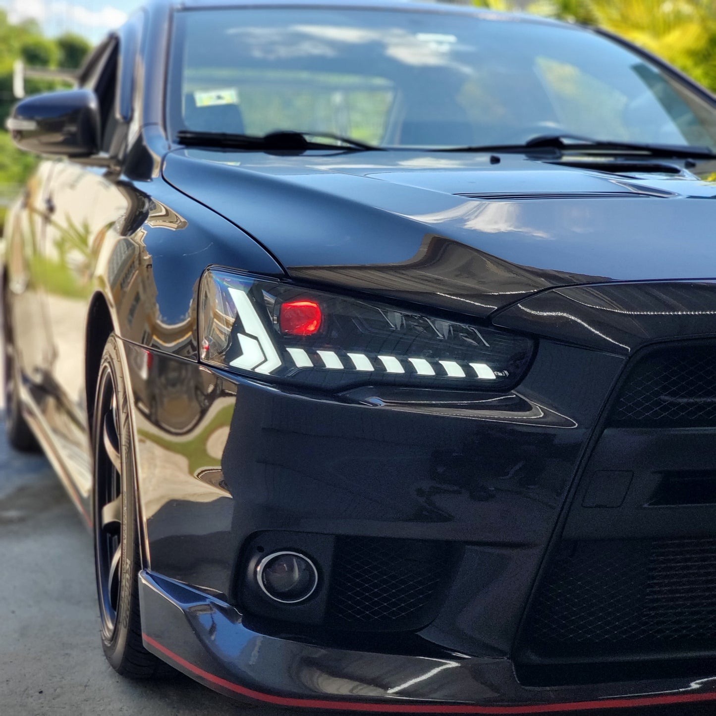 Mitsubishi Lancer/Evo-X/Ralliart 2008-17 headlights (Audi RS5 style)