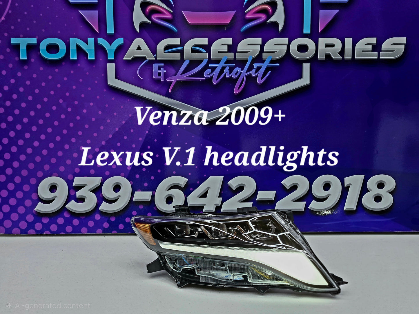Toyota Venza 08-15 Headlights(Lexus style V2)