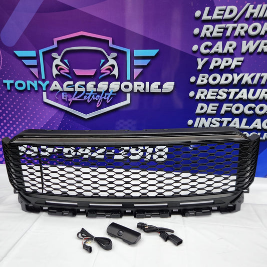Ford F150 2021-23 front grille(Raptor style) w/Switchback DRL light bar