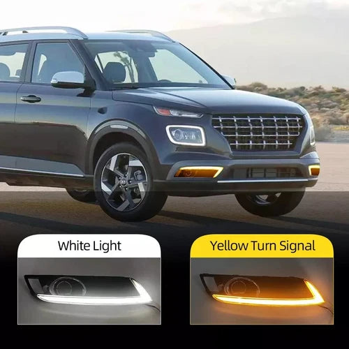 Hyundai Venue 2019+ LED DRL fog lights